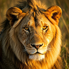 lion, portrait of a lion, close up of a lion, close up portrait of a lion