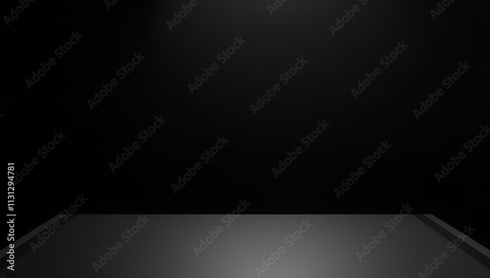 Poster Black background features a modern worktable with clean lines and minimalist design giving it an elegant appearance overall always._00001_