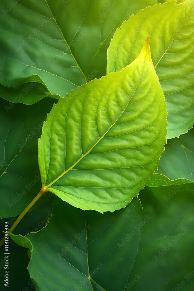 Poster atural leaf textures with varying patterns can create visually appealing background designs for various creative projects and artistic endeavors._00001_