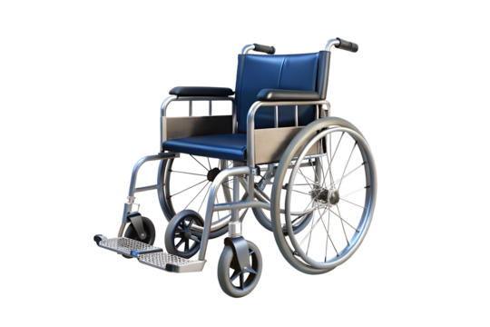 Wheelchair isolated on white background.AI GENERATED