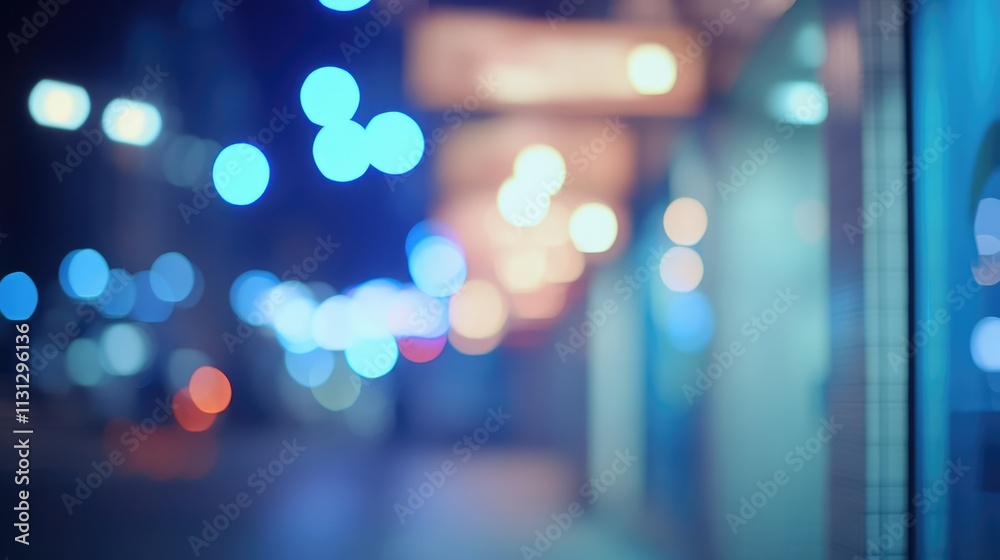 Aufkleber Abstract illuminated blurred background with bokeh effect suitable for various creative and design applications.