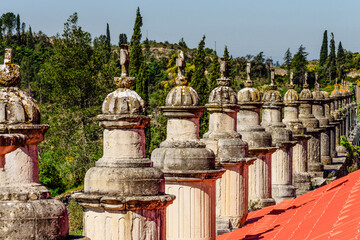 Pegoes aqueduct, convent of Christ, year 1162, world heritage site, Tomar, Santarem district, Medio...