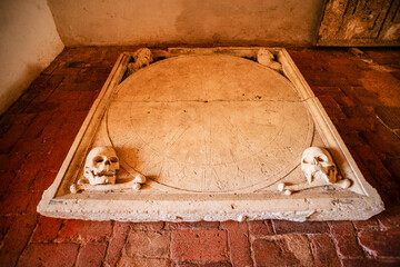 tomb, convent of Christ, year 1162, Tomar, Santarem district, Medio Tejo, central region, Portugal