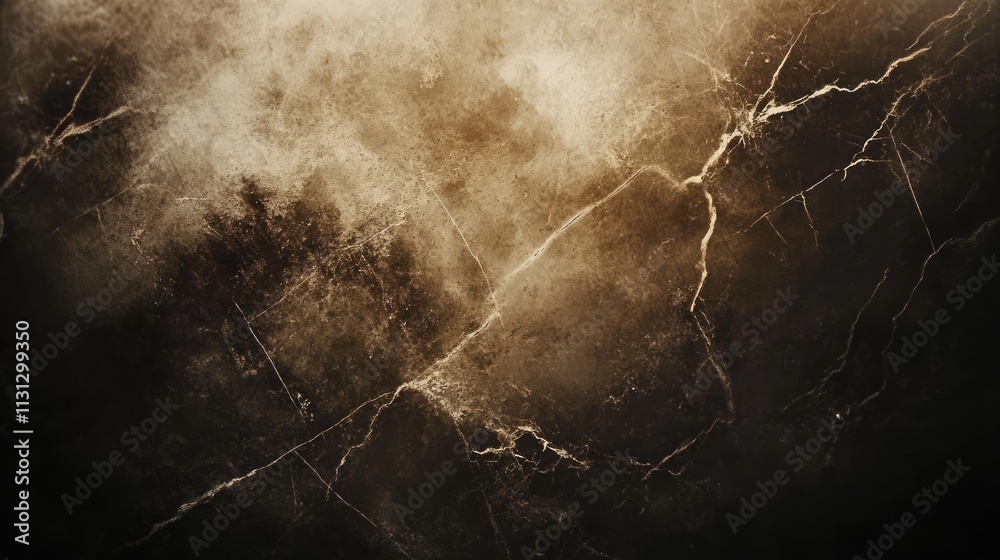 Poster elegant dark brown rustic marble texture with beige veins high resolution for luxury backgrounds and
