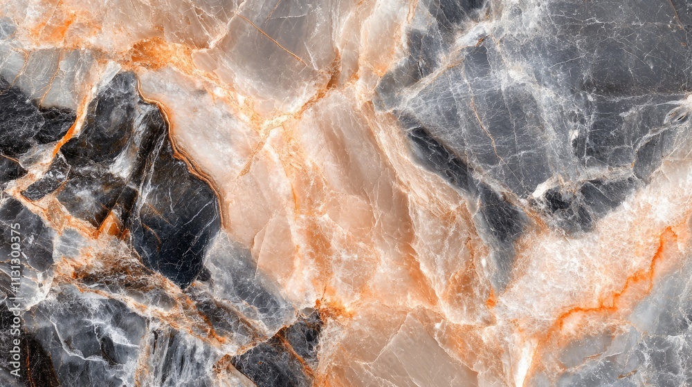 Aufkleber Elegant marble texture with intricate patterns and colors for sophisticated design backgrounds and creative projects.