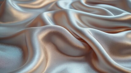 Obraz premium Offwhite Satin Texture - Soft Silk Fabric with Natural Blur Pattern