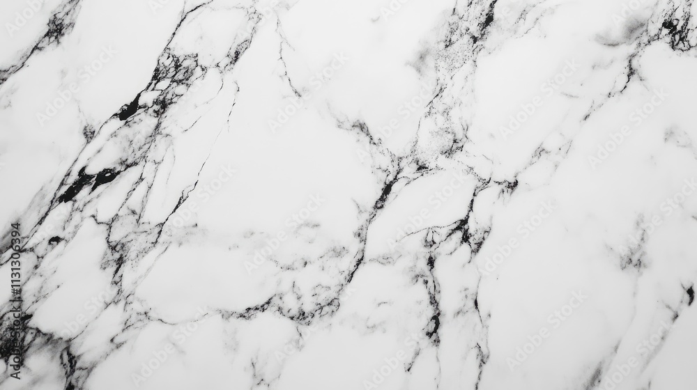 Poster elegant white marble texture with subtle black veining suitable for backgrounds and interior design 