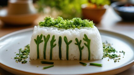 Green Garnish Inspired by Bamboo Forest