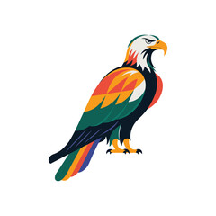 Obraz premium Eagle vector colorful eagle clipart icon