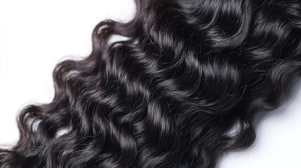 Loose deep curly human hair weaves extensions with a natural glossy finish ideal for stylish hairdos and versatile styling options