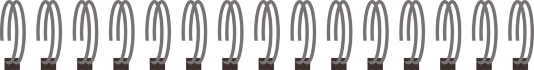 Binder for notebook vector illustration.