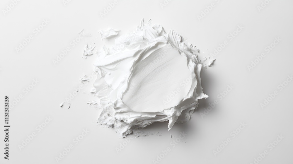 Poster creamy marshmallow swirl on a pristine white background, showcasing texture and isolation for culina