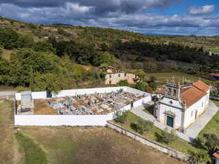 Deilão parish church and village, Trás-os-Montes and Alto Douro, Portugal