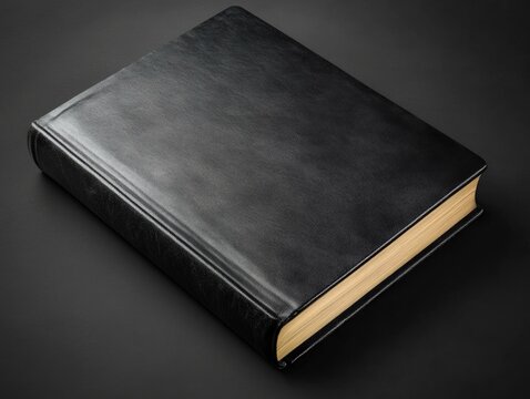 Black book on dark surface