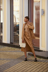 Obraz premium Fashion photography, Street style fashion. Professional model. 