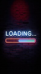 Fototapeta premium Neon sign that says 