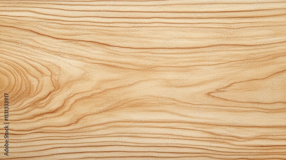 Aufkleber Closeup view of natural wood texture showing intricate grain patterns and smooth finish ideal for backgrounds and design projects