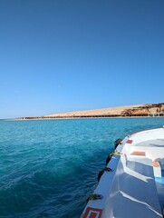Fototapeta premium Crystal clear water in the Red Sea Egypt