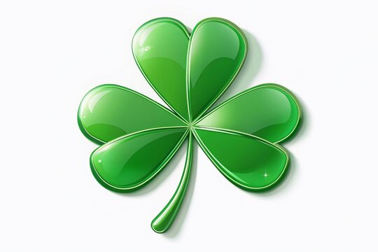 Celebrate St. Patrick's Day with this Shamrock clip art, ideal for customizing cards, apparel, mugs, and badges. Leave space for your unique messages and designs!