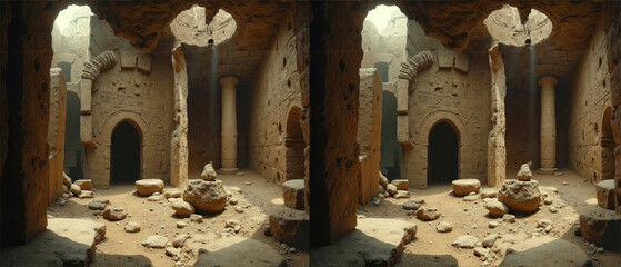 3D SBS Side By Side Stereoscopic Image