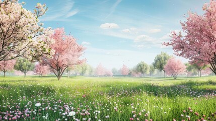 Obraz premium Harmony in Nature. Serene natural environment concept