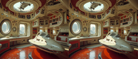 3D SBS Side By Side Stereoscopic Image