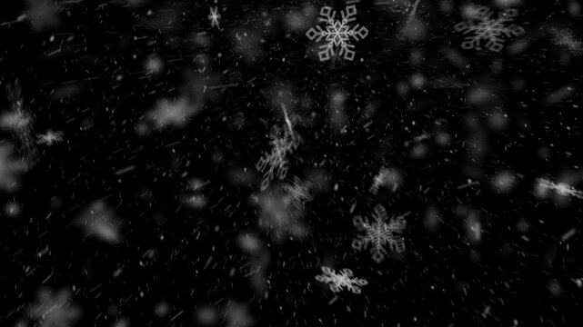 Celebration Snowflakes for alpha channel
