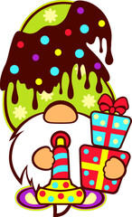 Obraz premium Celebration Gnome Design SVG