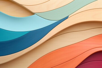 Colorful background with waves.