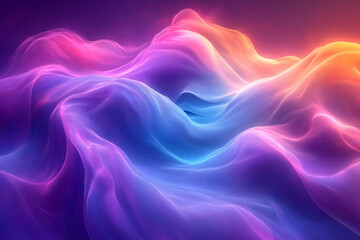 Obraz premium Abstract Cosmic Light Waves with Vibrant Colors and Ethereal Glow