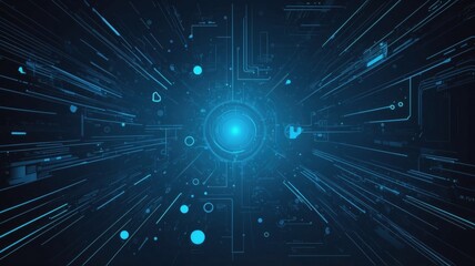 Fototapeta premium blue tech finance fintech background abstract