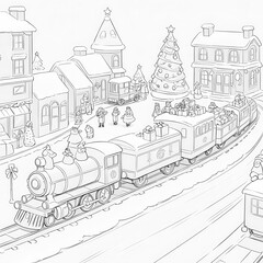 Obraz premium sketch of a city street