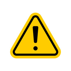 general warning about danger, isolated on transparent background