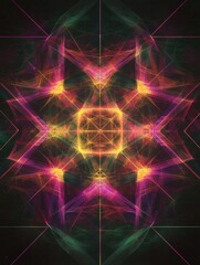 Fototapeta premium Computer-Generated Flower