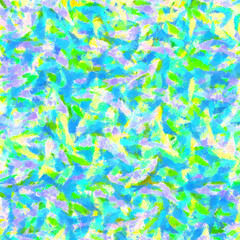 Easter Bright Colorful Impressionistic Greens Blues Background Element