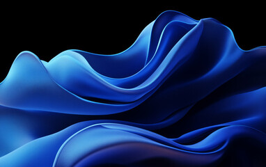 Fototapeta premium Abstract 3D design of an elegant wave like form in shades