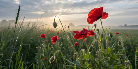 Obraz premium poppies in the field