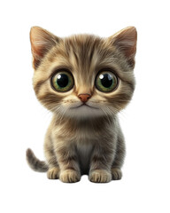 Obraz premium british kitten on white