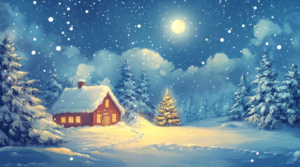 Fototapeta premium Celebrate Christmas festival decoration in december. Christmas celebration atmosphere. x mas backgroud with copyspace for text