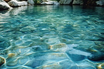 Water background / Water is a transparent and nearly colorless chemical substance that is the main...