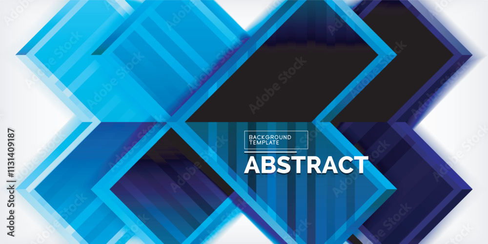 Poster Arrow symbols created with 3d effects and line texture geometric abstract background