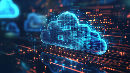 Cloud Networking, Crypto, AI, Firewall Network Security, Artificial Intelligence, Camera, Cyber Security, Cloud Managed, Circuit Board, AI Generated Art for Business and Technology