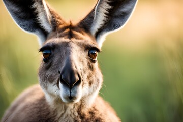 Obraz premium Kangaroo Looking at Camera
