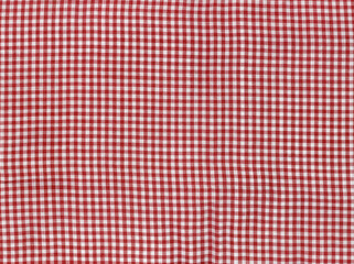 chequered red fabric texture background