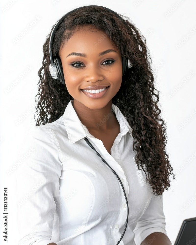 Aufkleber customer service representative assisting clients with inquiries at a modern office setting