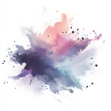 Watercolor Splash with gradient effect Bright colorful watercolor grunge