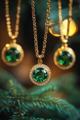 Necklaces on Tree Branch