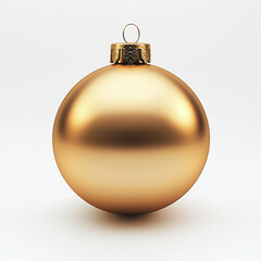 Golden christmas ornament holiday decor still life minimalist setting close-up view ai generate inspiration