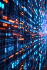 Computer Screen with Neon Lights