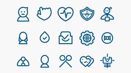 Trust Web Icons in Line Style for Integrity and Confidence